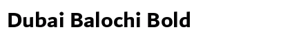Dubai Balochi Bold preview