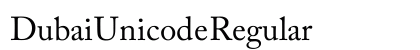 Dubai Unicode Regular preview