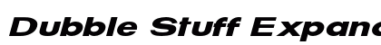 Dubble Stuff Expanded Italic Preview