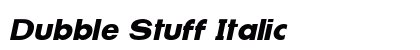 Dubble Stuff Italic Preview