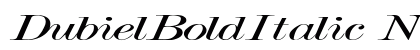 Dubiel_BoldItalic Normal preview