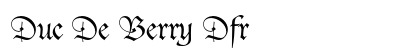 Duc De Berry Dfr preview