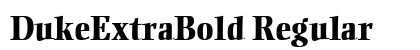 DukeExtraBold Regular preview
