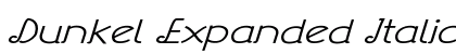 Dunkel Expanded Italic Preview