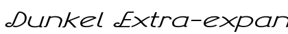 Dunkel Extra-expanded Italic preview