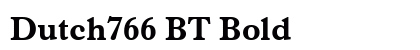 Dutch766 BT Bold Preview