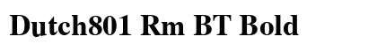 Dutch801 Rm BT Bold Preview
