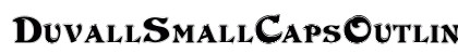 DuvallSmallCapsOutline Normal preview