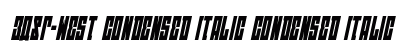 EAST-west Condensed Italic Condensed Italic preview