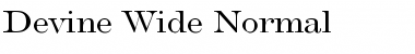 Devine Wide Normal Font