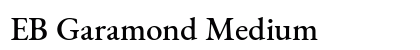 EB Garamond Medium preview