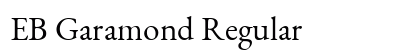 EB Garamond Regular preview