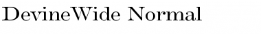DevineWide Normal Font
