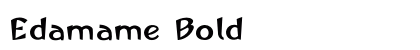Edamame Bold Preview