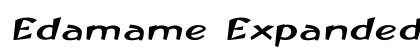 Edamame Expanded Bold Italic Preview