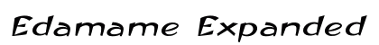 Edamame Expanded Italic Preview