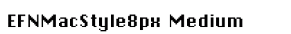 EFNMacStyle8px Medium preview