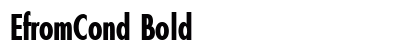 EfromCond Bold preview