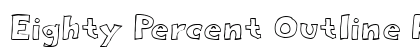 Eighty Percent Outline Regular preview
