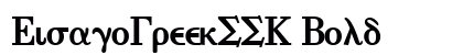 EisagoGreekSSK Bold preview