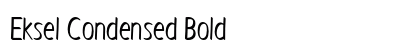 Eksel Condensed Bold Preview