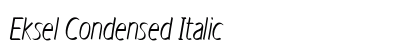 Eksel Condensed Italic Preview