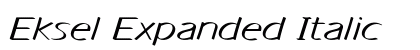 Eksel Expanded Italic Preview
