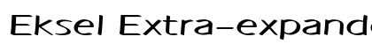 Eksel Extra-expanded Bold Preview