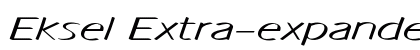 Eksel Extra-expanded Italic preview