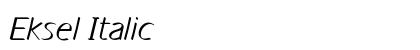 Eksel Italic Preview