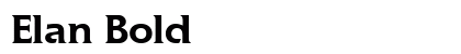 Elan Bold preview