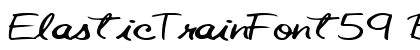 ElasticTrainFont59 Bold preview