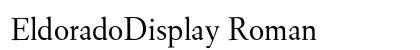 EldoradoDisplay Roman preview