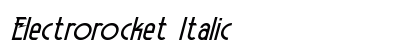 Electrorocket Italic Preview