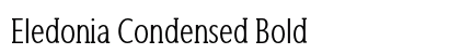 Eledonia Condensed Bold Preview