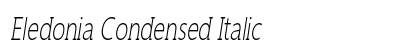 Eledonia Condensed Italic Preview