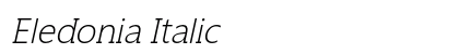 Eledonia Italic Preview
