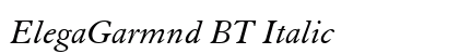 ElegaGarmnd BT Italic Preview