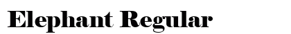 Elephant Regular Preview