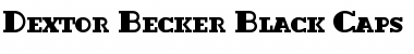 Dextor Becker Black Caps Font