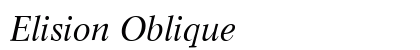 Elision Oblique Preview