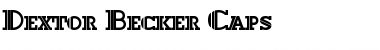 Download Dextor Becker Caps Font