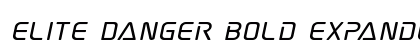 Elite Danger Bold Expanded Italic Bold Expanded Italic preview