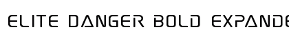 Elite Danger Bold Expanded Bold Expanded preview
