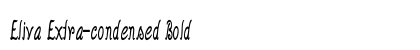 Eliva Extra-condensed Bold Preview