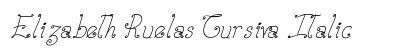 Elizabeth Ruelas Cursiva Italic preview