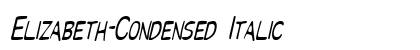 Elizabeth-Condensed Italic preview