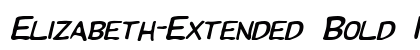 Elizabeth-Extended Bold Italic preview