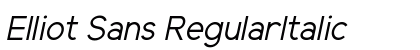 Elliot Sans RegularItalic preview