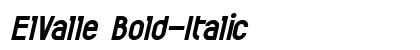 ElValle Bold-Italic Preview